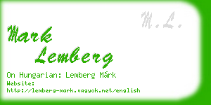mark lemberg business card